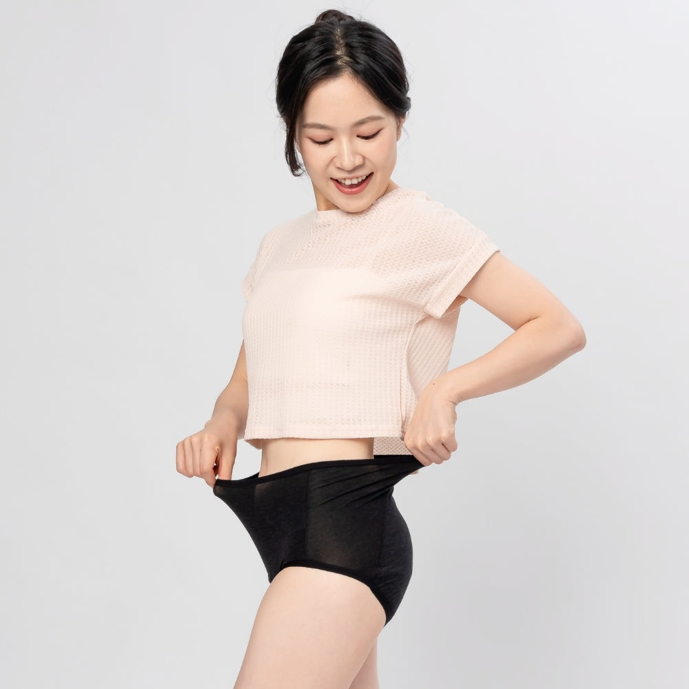 High-Waisted Rayon Leak-proof Briefs - Overnight, Maxi, Heavy Flow