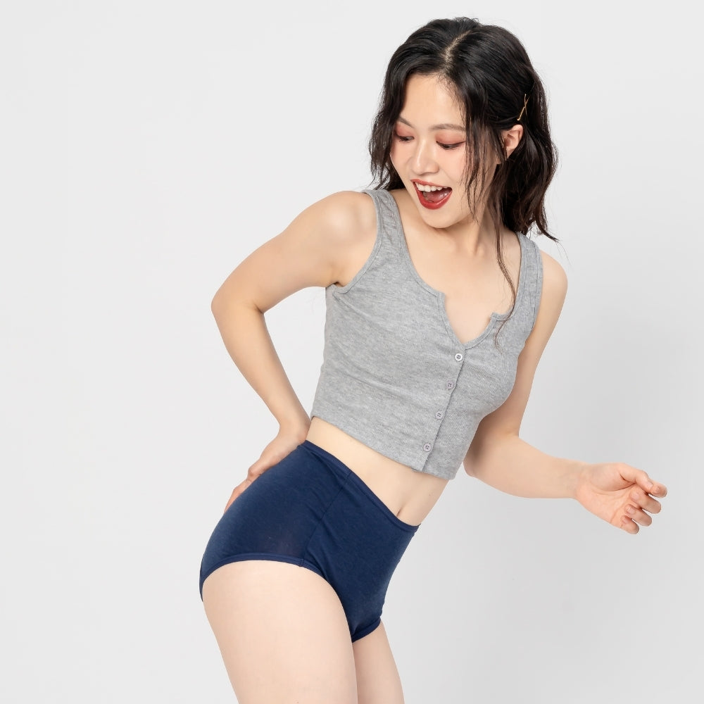 High-Waisted Rayon Leak-proof Briefs - Daytime, Heavy Flow