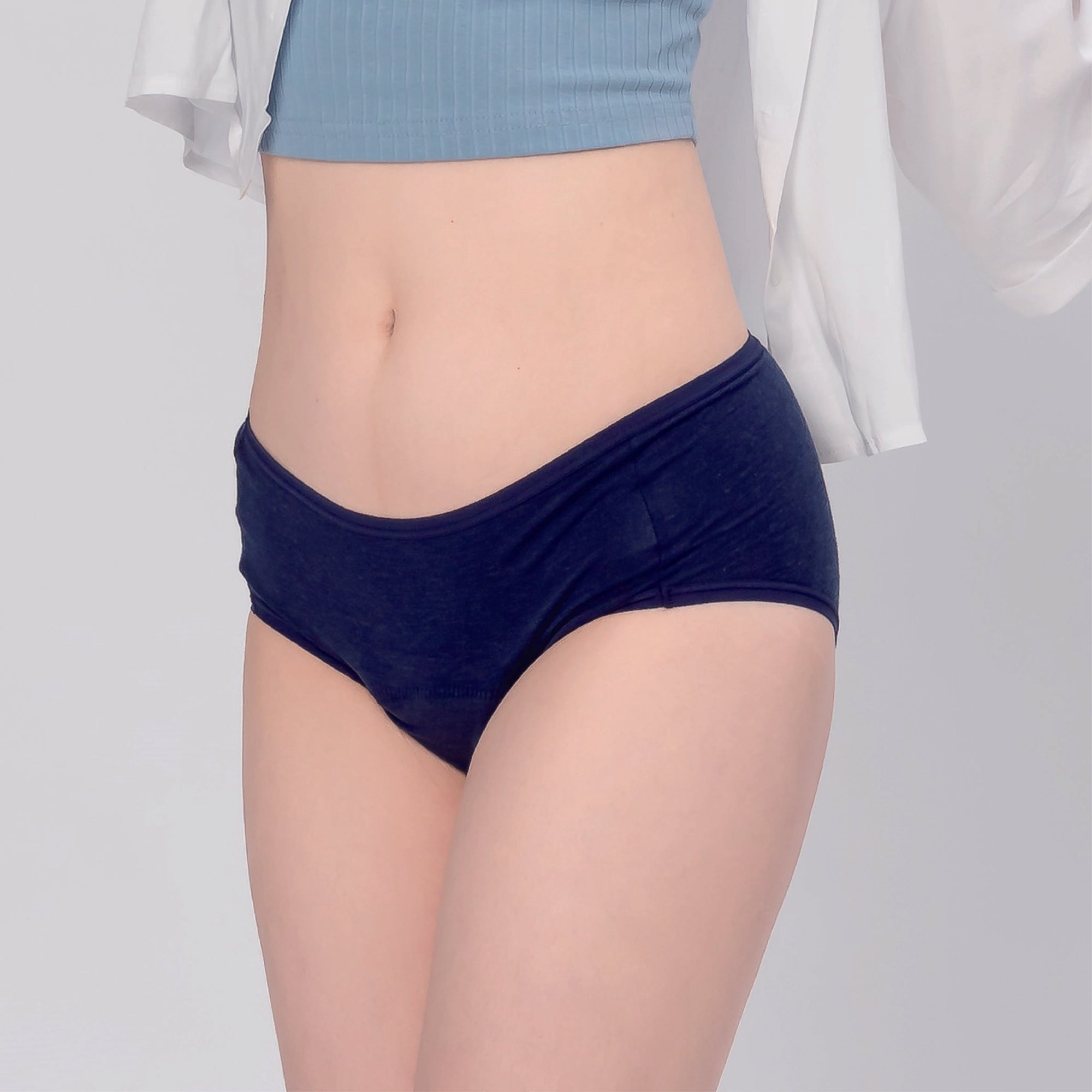 Mid-Waisted Rayon Leak-proof Briefs - Daytime, Heavy Flow