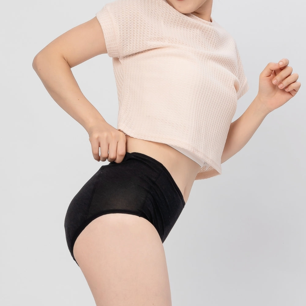 High-Waisted Rayon Leak-proof Briefs - Overnight, Maxi, Heavy Flow