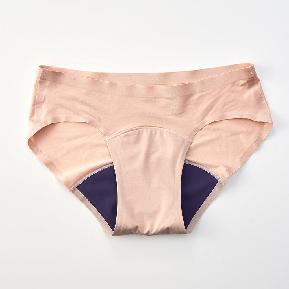 Mid-Waisted Seamless Leak-proof Briefs - Daytime, Moderate Flow