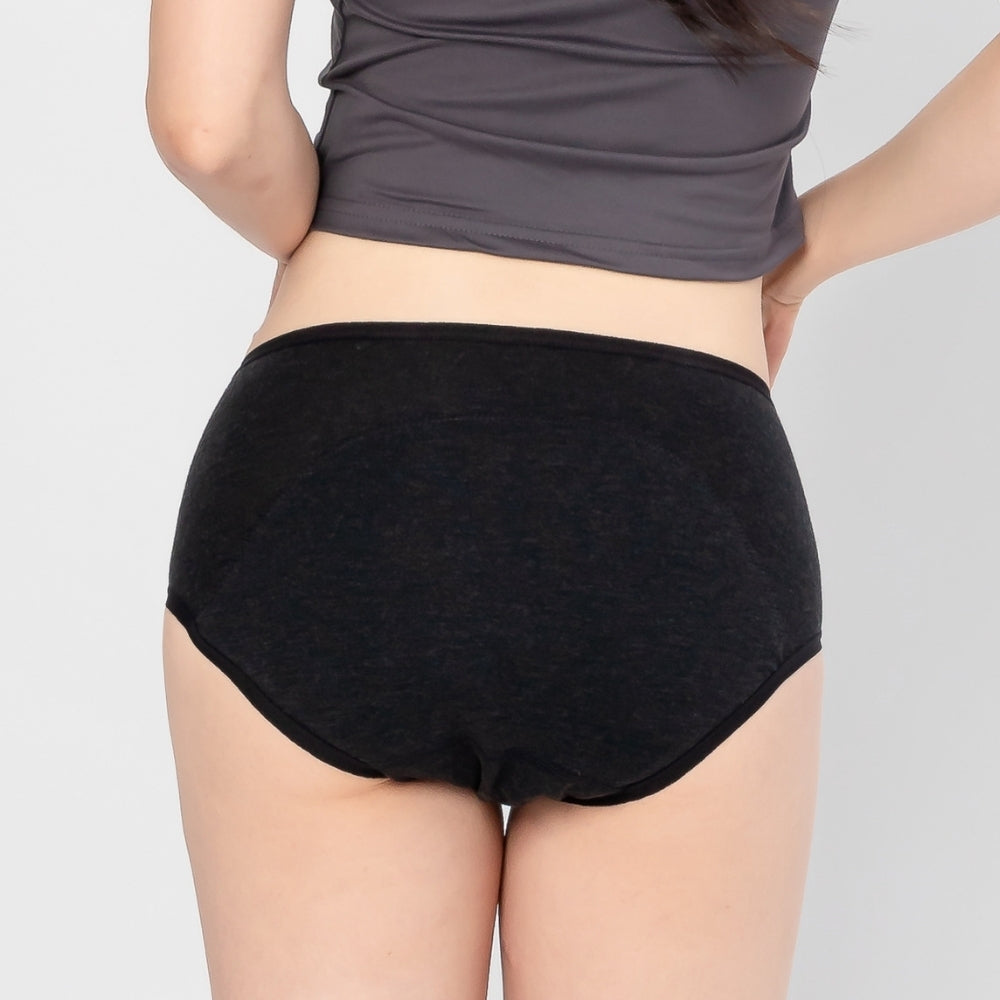 Mid-Waisted Rayon Leak-proof Briefs - Overnight, Heavy Flow