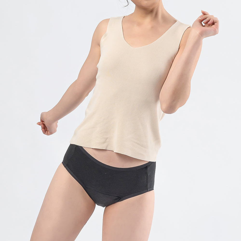 Mid-Waisted Rayon Leakproof Briefs - Daytime, Moderate Flow