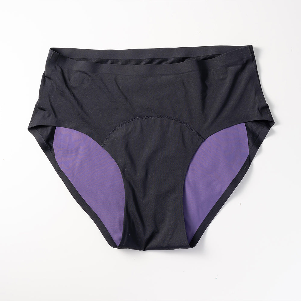 High-Waisted Seamless Leakproof Briefs - Overnight, Moderate Flow