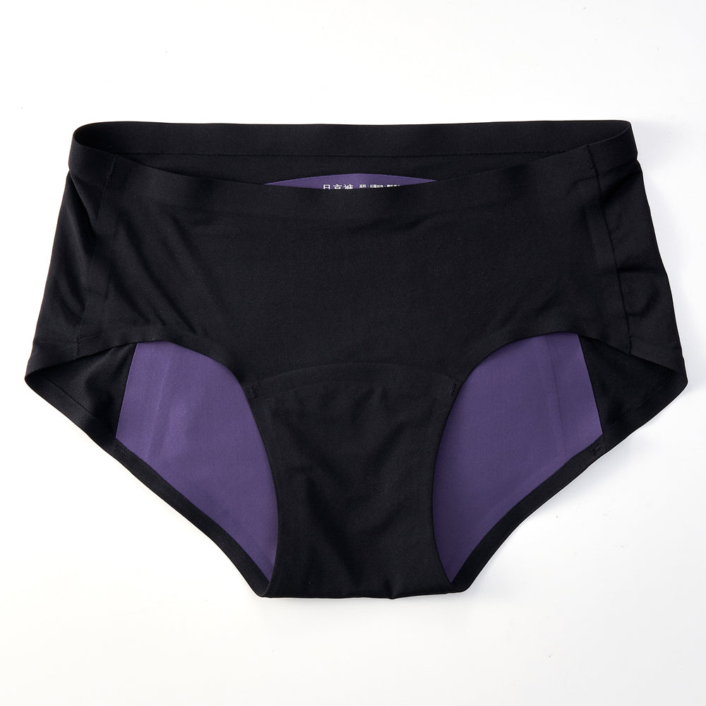Mid-Waisted Seamless Leak-proof Briefs - Overnight, Moderate Flow